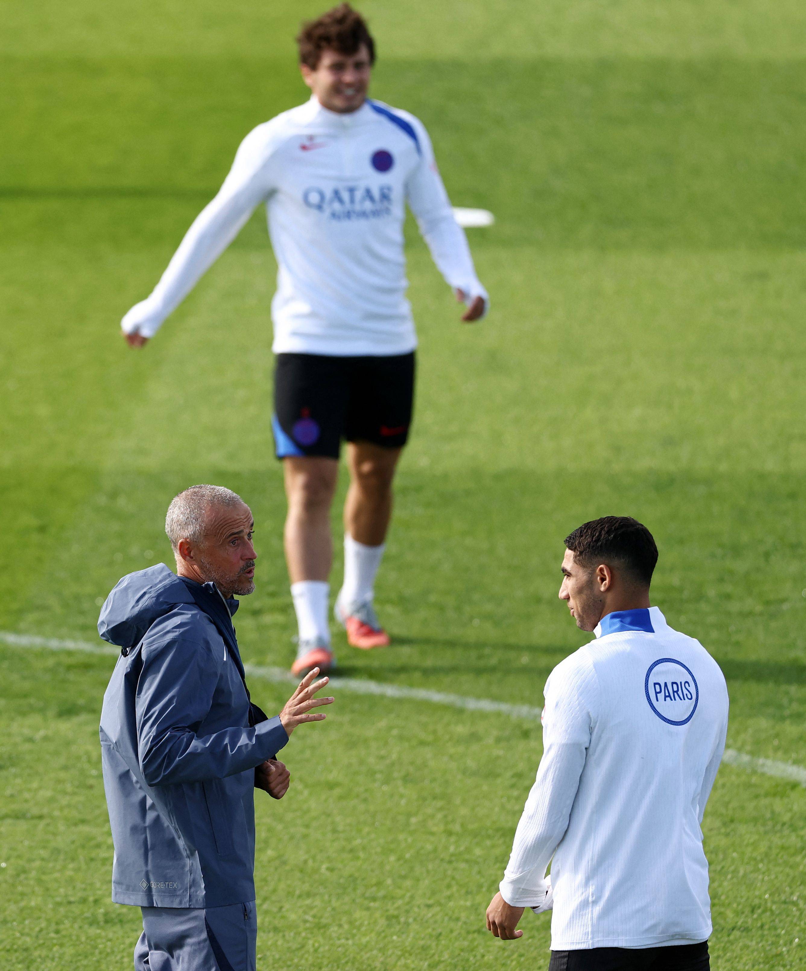 —欧冠联赛:巴黎圣日耳曼赛前备战