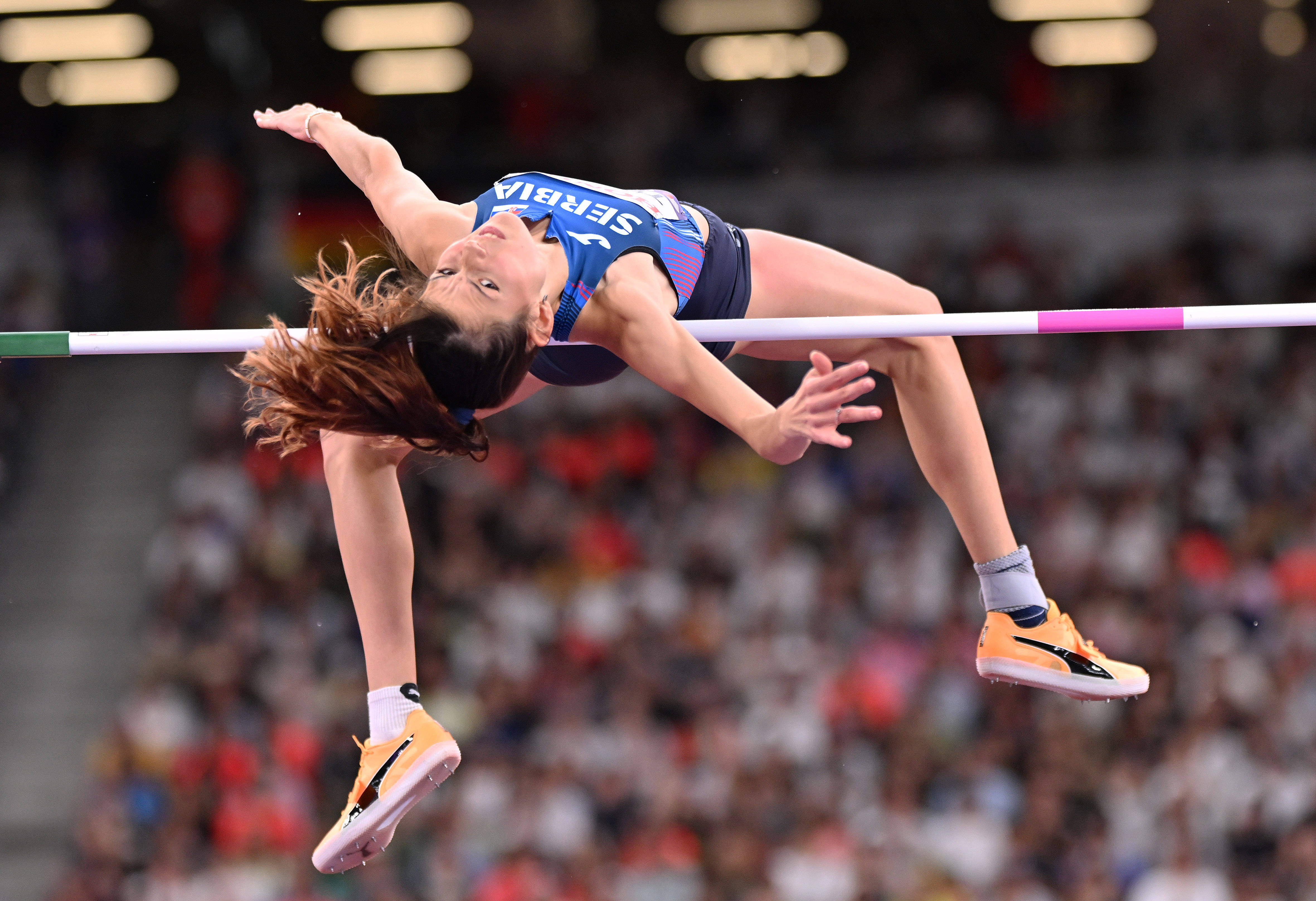女子跳高决赛赛况