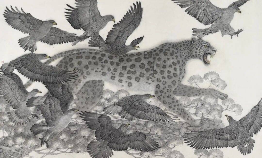 师道丹青名师座谈中国画博士班导师姚大伍点评画展