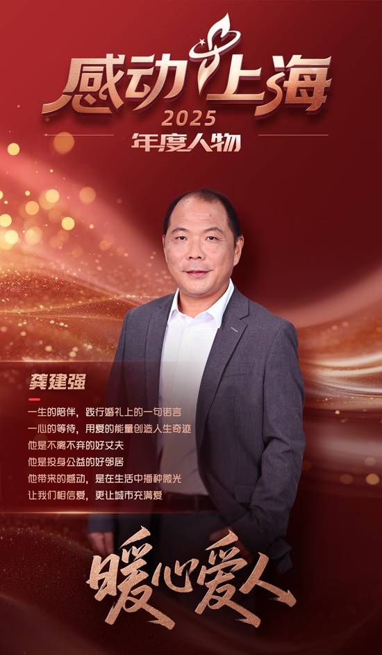 2025“感动上海”年度人物揭晓，金山的他上榜！