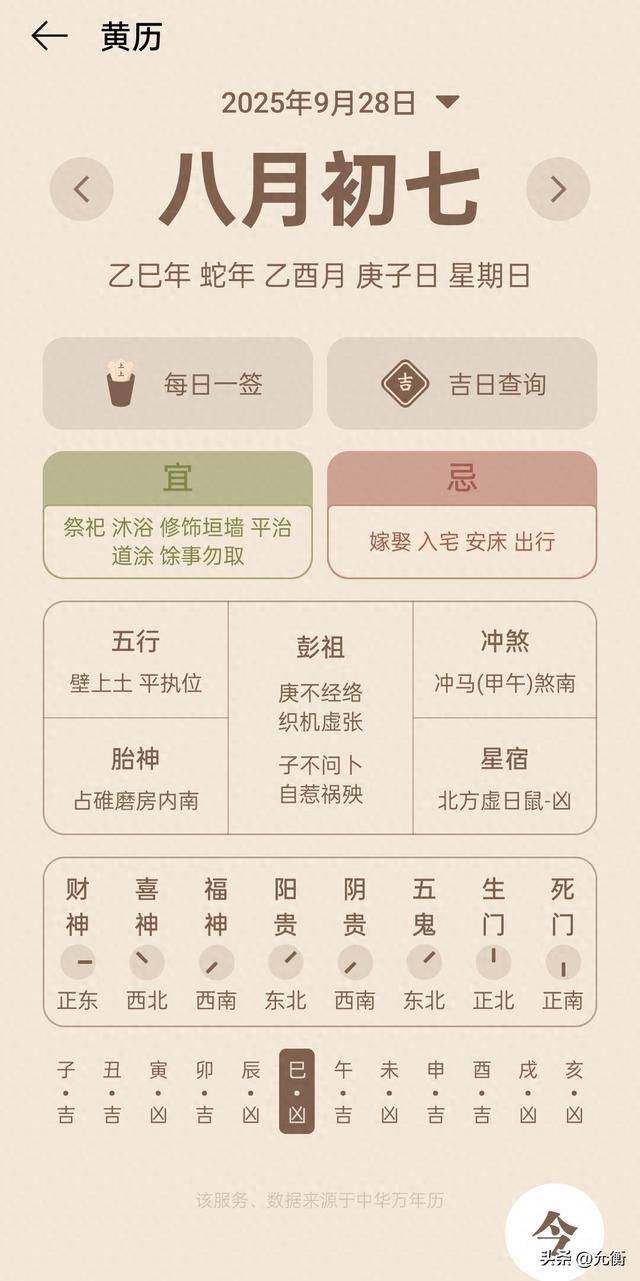 十二生肖九月初七运势查询(9月初7是什么命运)