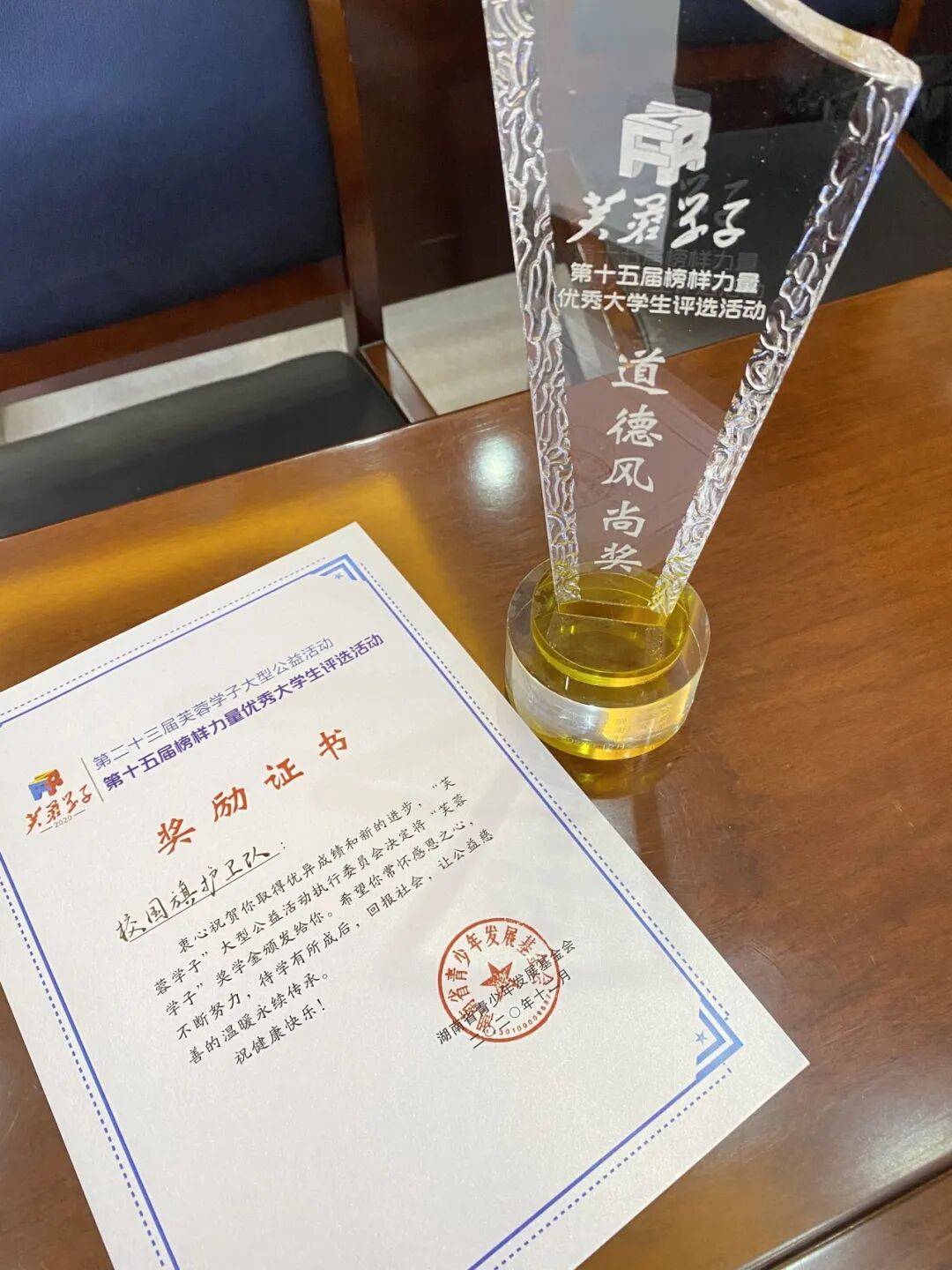 获黑龙江省五四红旗团支部芙蓉学子·道德风尚奖黑龙江省高校