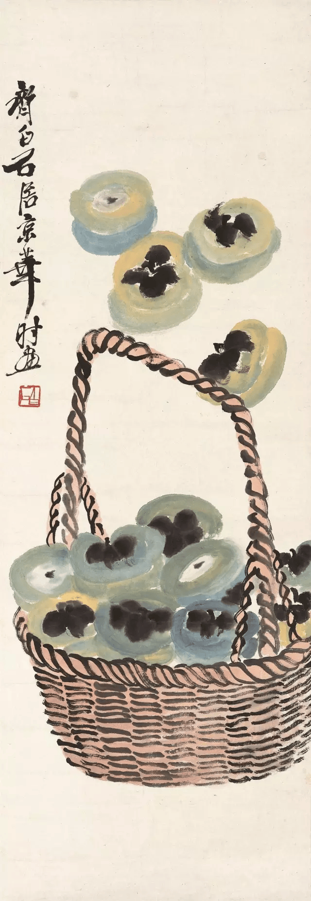 中秋节齐白石30幅柿柿如意送给大家