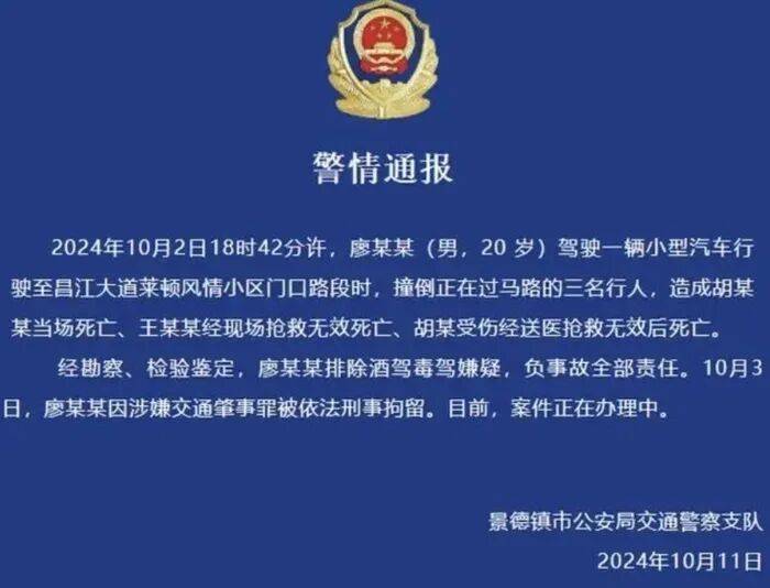 男子和女友吵架撞死一家三口，肇事者父亲：人都没了，再加上几条命也就那么回事；逝者家属发声：求重判男子还其儿孙一家公道
