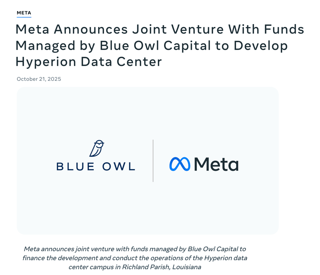近2000亿！Meta敲定最大规模私募融资，押注AI数据中心