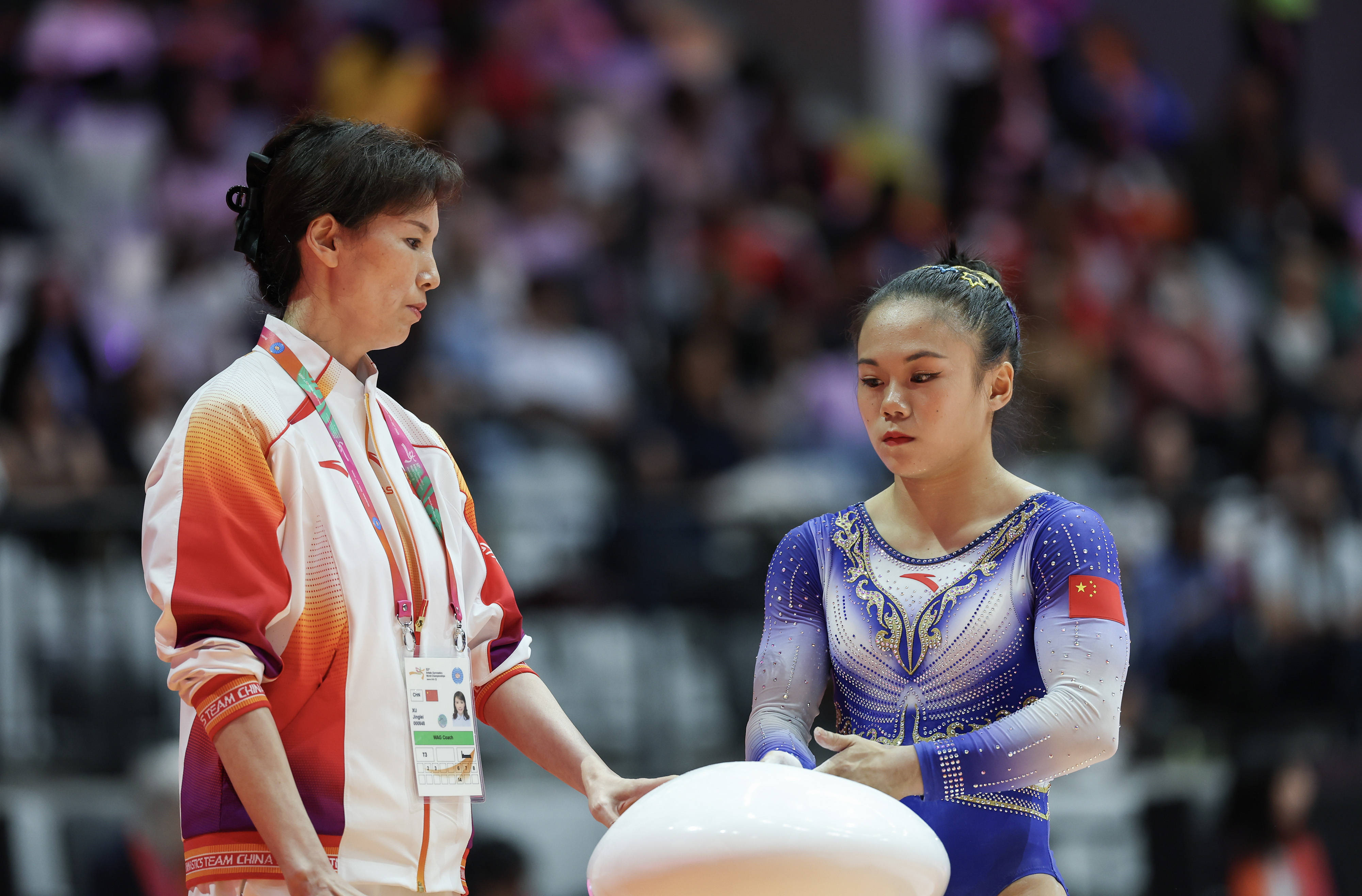 (体育)体操——世锦赛:张清颖获女子个人全能季军 (体育)体操——世锦赛:张清颖获女子个人全能季军