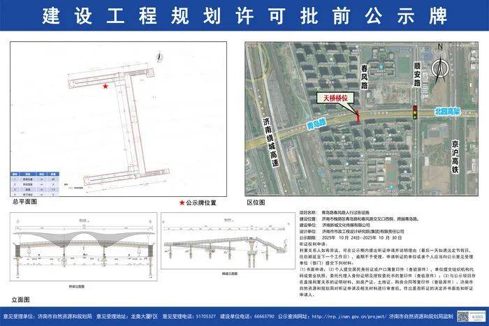 选址公示,济南将新增多座过街天桥,涉及多处商业体 选址公示,济南将新增多座过街天桥,涉及多处商业体