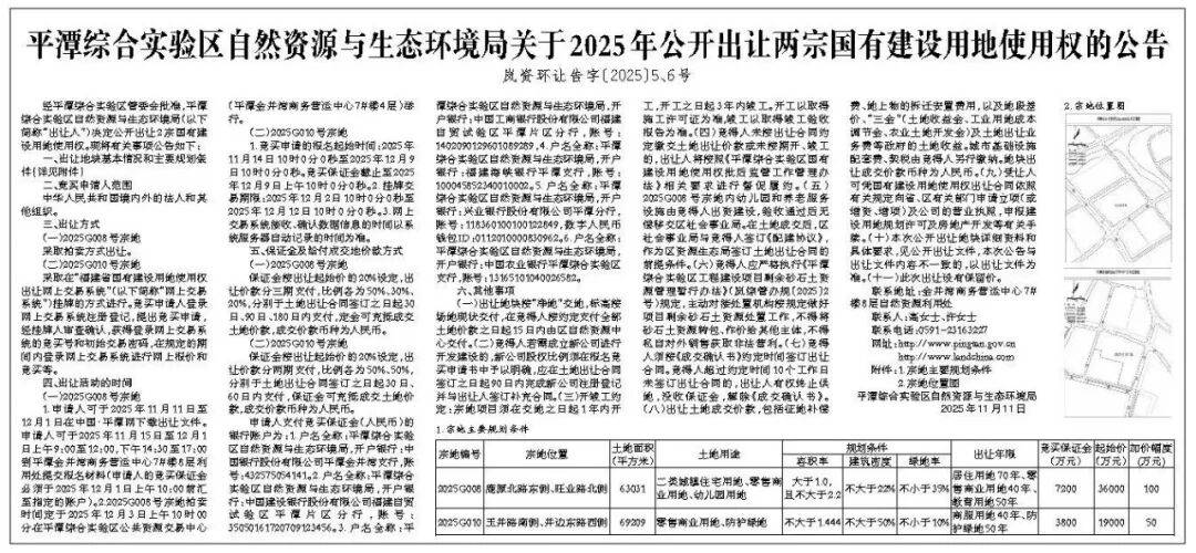 起拍价5.5亿!平潭拟卖地两幅共近200亩!或添大型商业综合体!_宗地_地块_用地