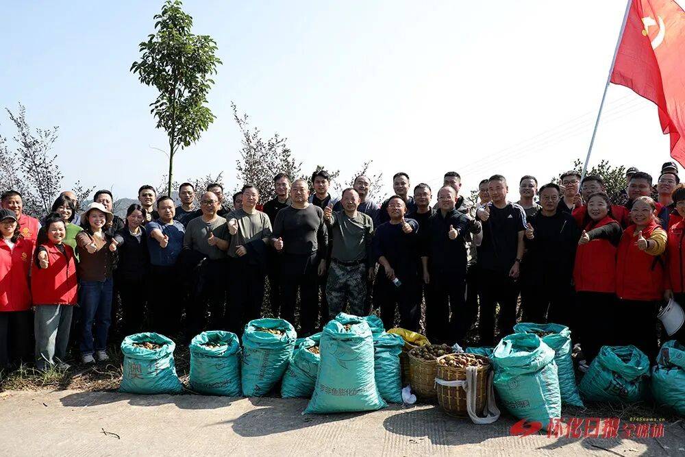 溆浦县委领导干部为万木春油茶基地鼓劲加油