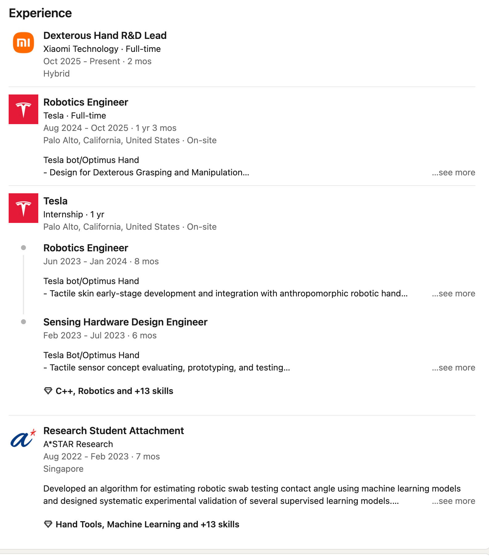 马斯克机器人团队又少一员大将，这次去了小米