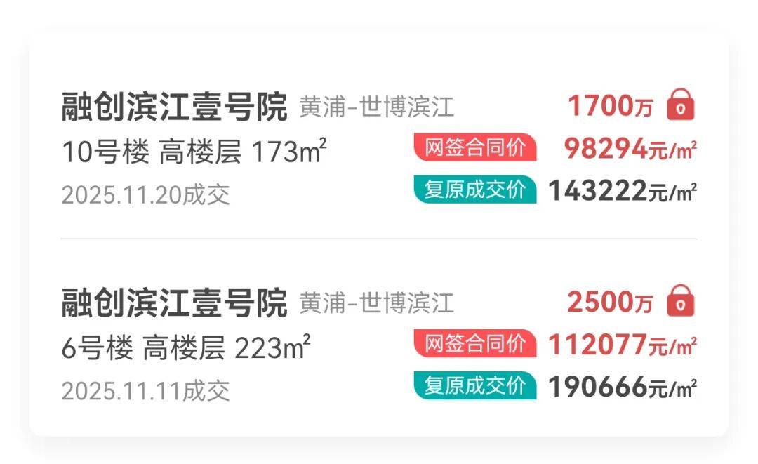 融创滨江壹号院11月成交2套_黄浦_直线_距离