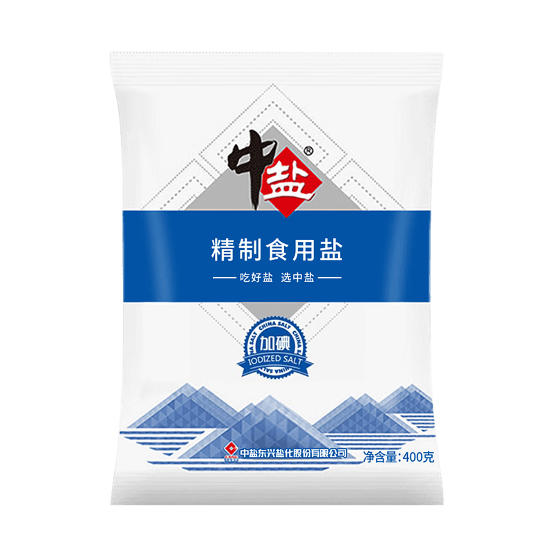 让每一餐都充满美味:中盐精制食用盐400g*7袋的魅力_盐都_调味品_家庭