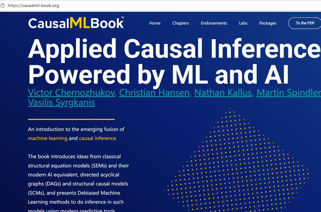 基于ML和AI驱动的因果推断书籍--Applied Causal Inference Powered by ML and Al_https ...