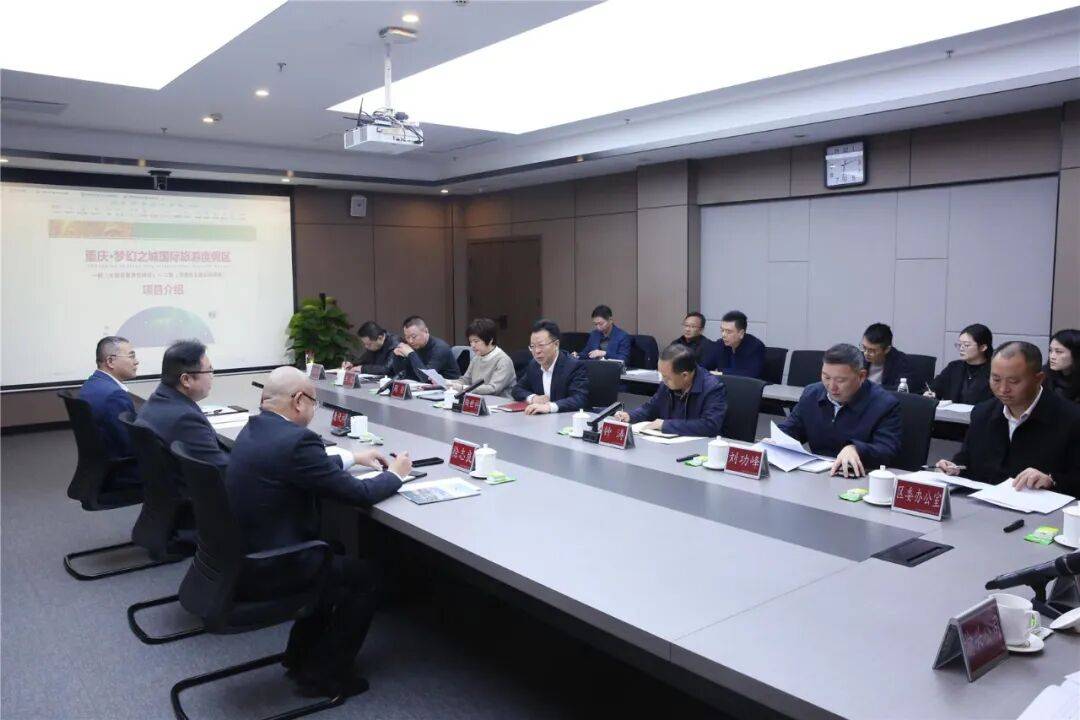 陶世祥钟涛会见上海梦幻之城文旅集团执行董事兼总裁康代祥一行_发展_巴南区委_合作