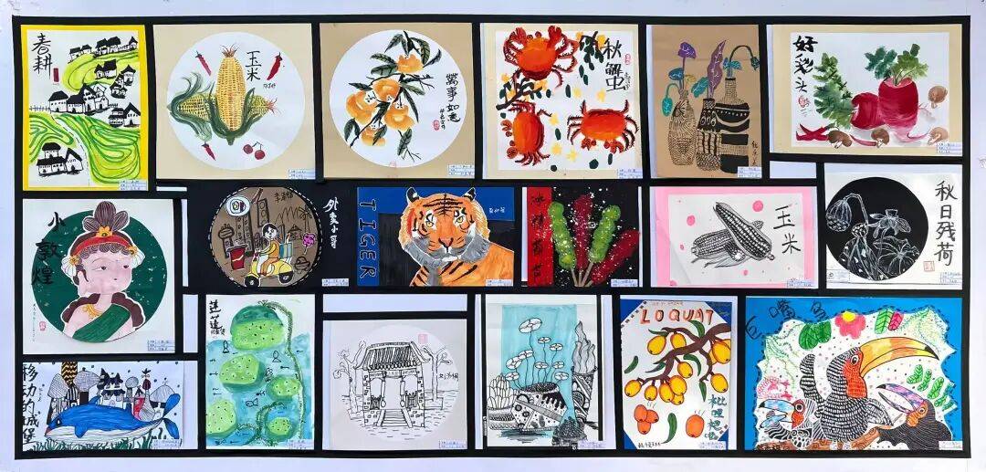 涵盖儿童画,线描画,手工等多元形式