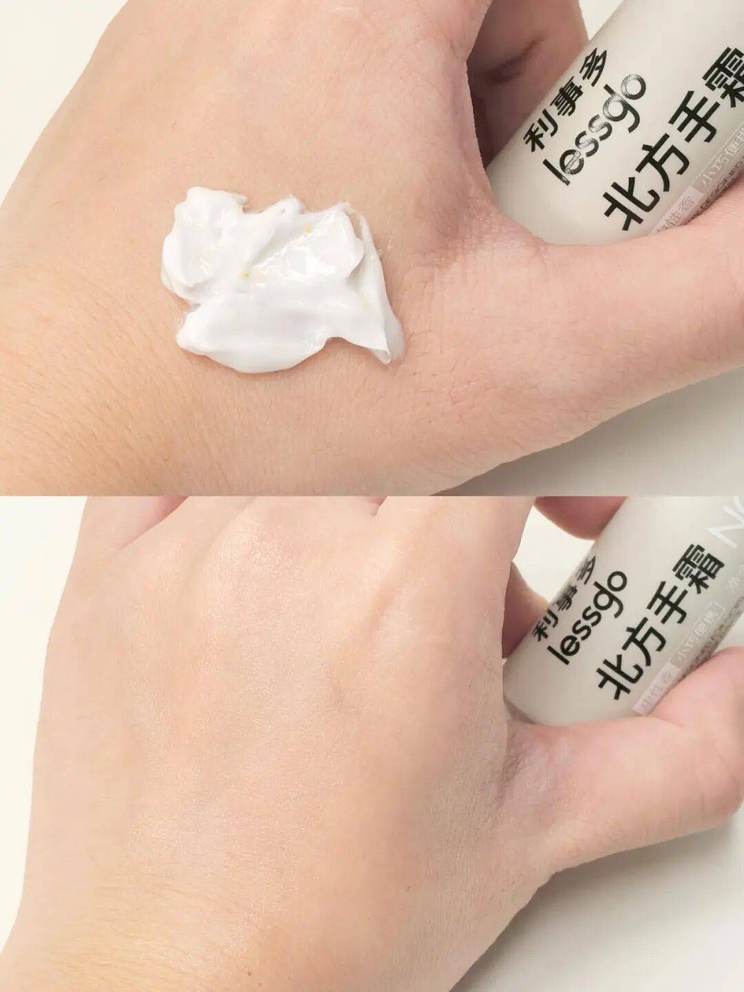 晚上睡前厚涂一层手霜做个手膜修护风水日晒一整天的双手;介意手指