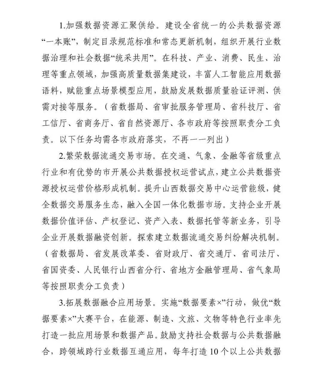 山西省人民政府办公厅关于印发山西省推进数字经济全面发展实施方案