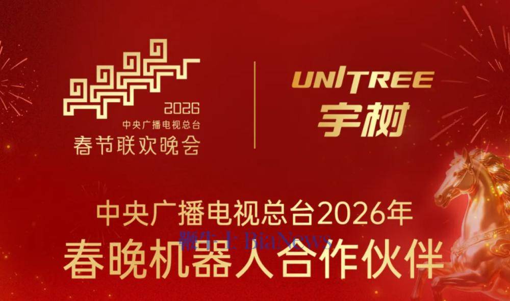 宇树成为2026年央视春晚机器人合作伙伴_全球_人形_总台
