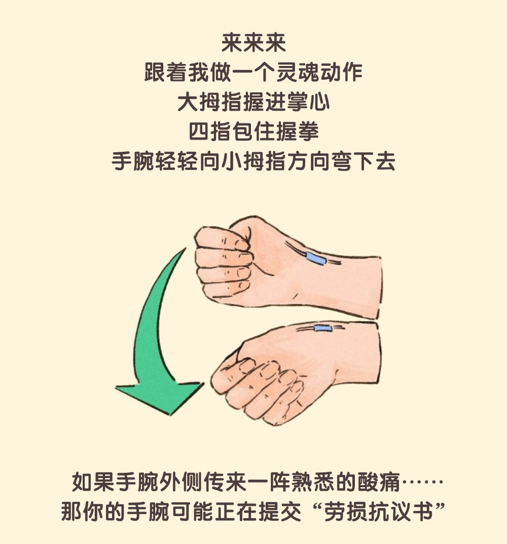 手腕"过劳抗议"?这届打工人谁还没点"工伤"!