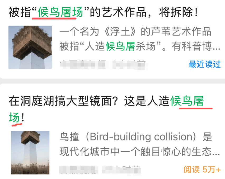 镜面艺术被指“候鸟屠场”被骂惨了！网友投诉，已拆除！