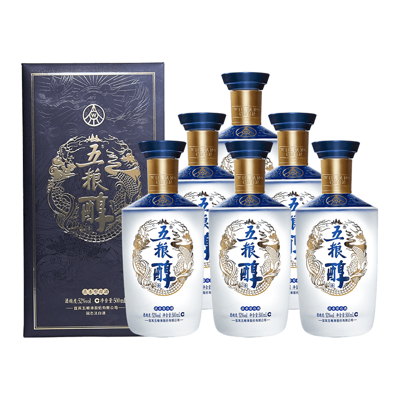 品味经典，畅享五粮醇香——五粮液股份五粮醇醇香商务蓝52度浓香型白酒_