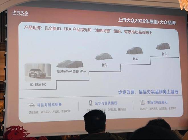 上汽大众2026年将推7款新能源车 提供增程、插混及纯电多种动力类型