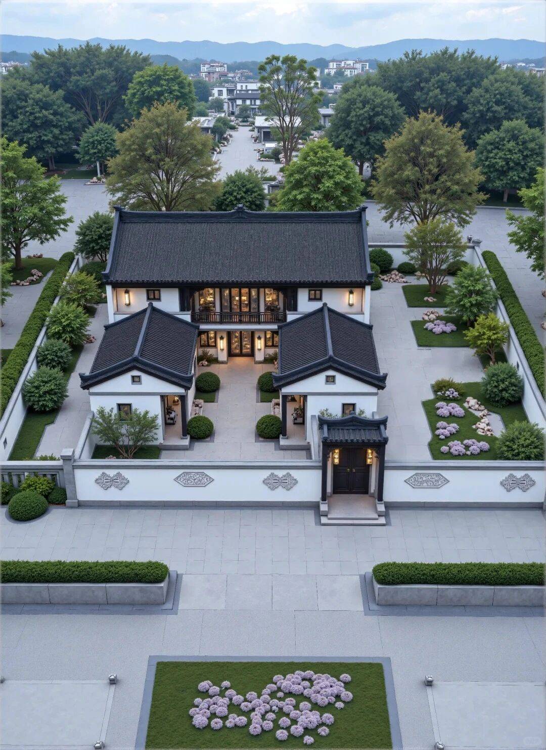 一层中式乡村别墅，梦想的家，中式合院别墅_生活_农村_设计