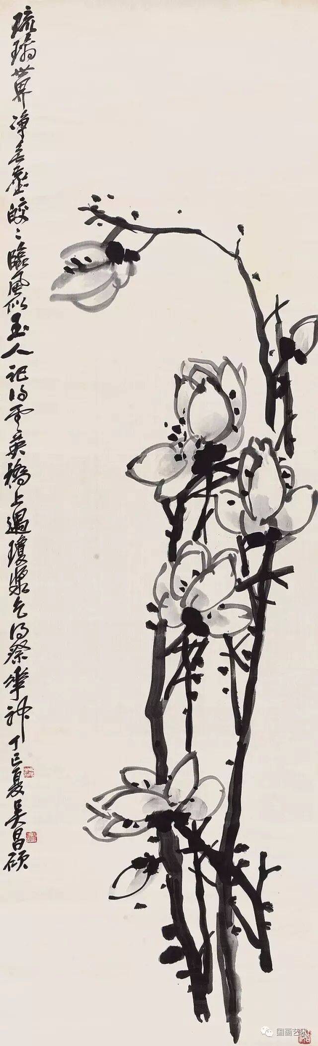 名家画玉兰,花开又一春_绰约_海棠_霓裳