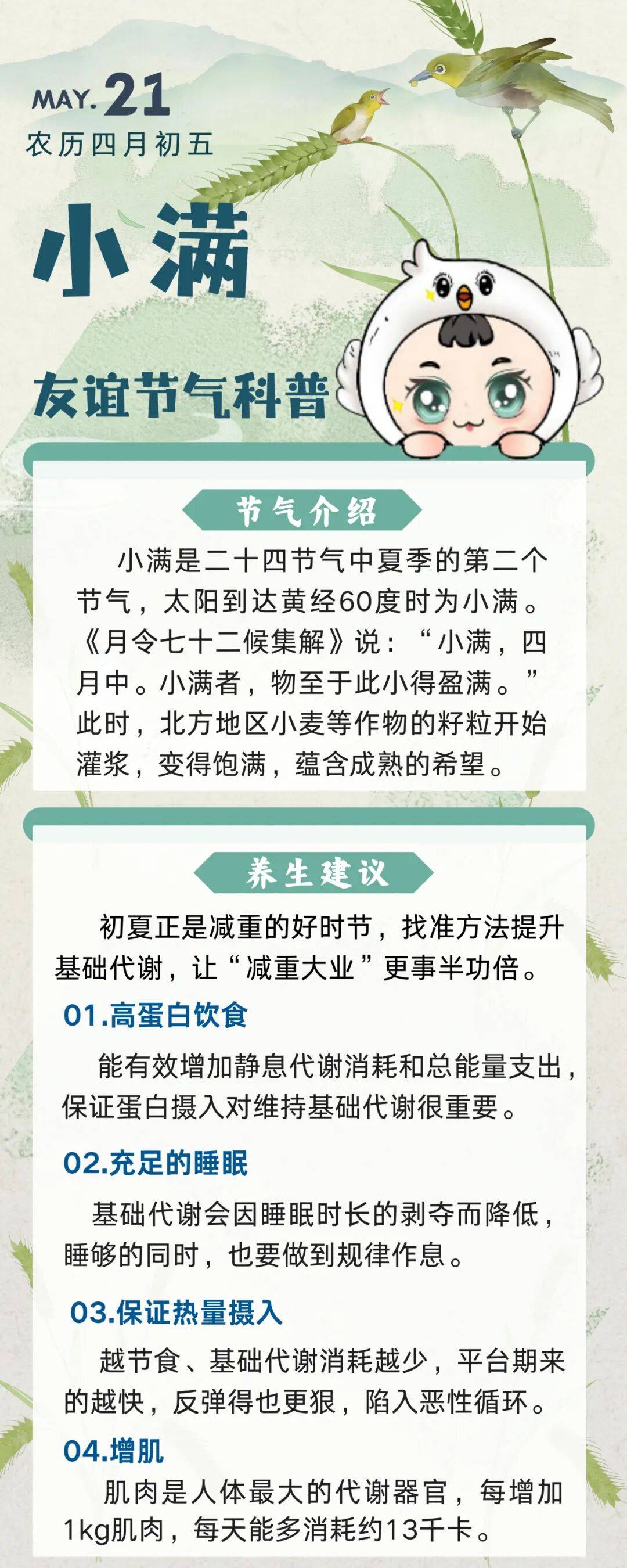 【友谊科普】抓住小满好时节，高效减重迎盛夏