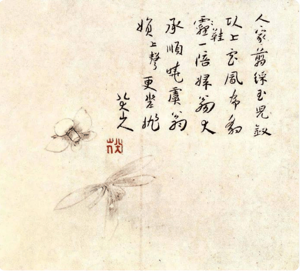 八大山人的兰,凝炼沉毅