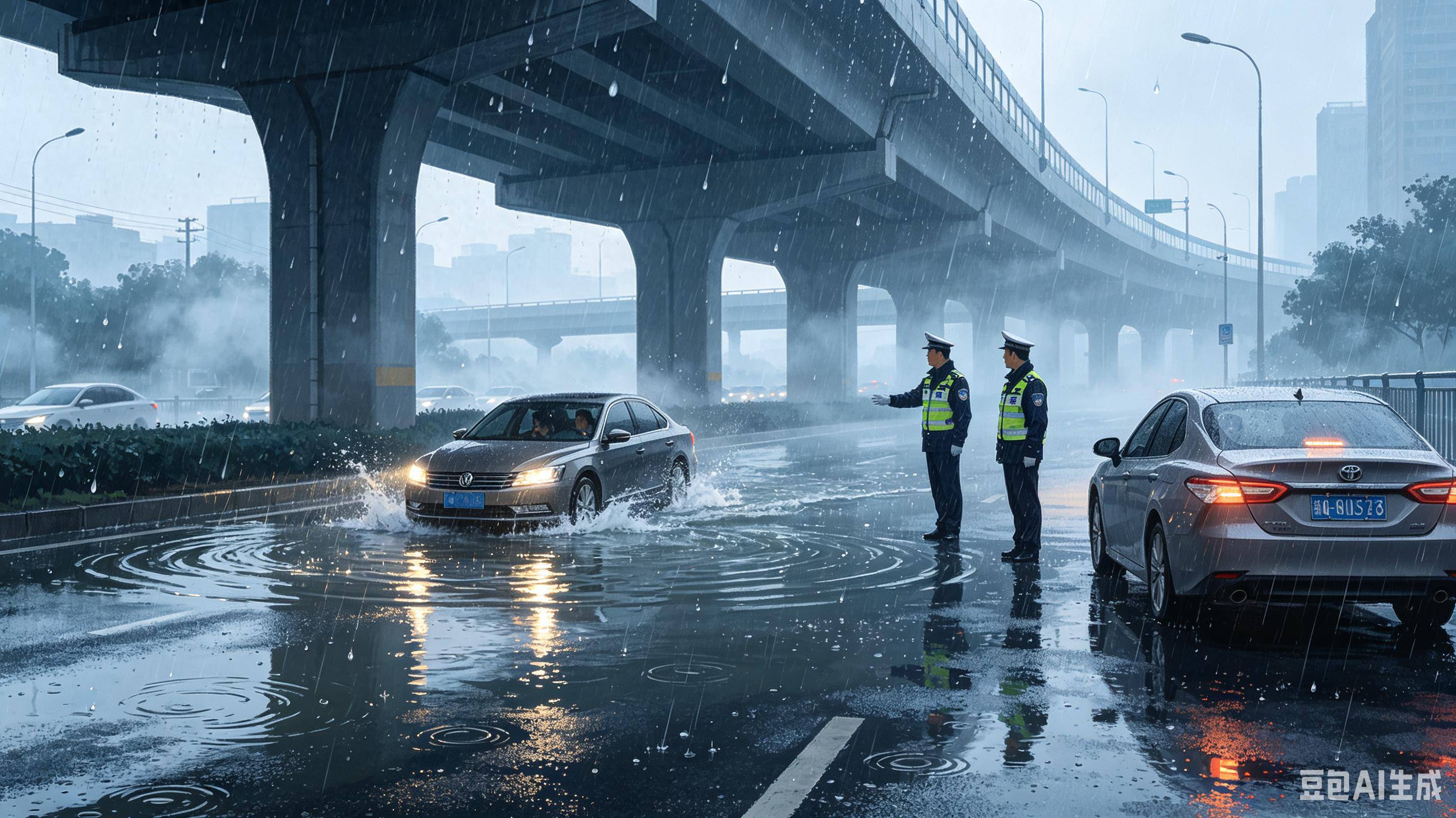 多地强降雨天气频发，雨天开车，这5件事很重要