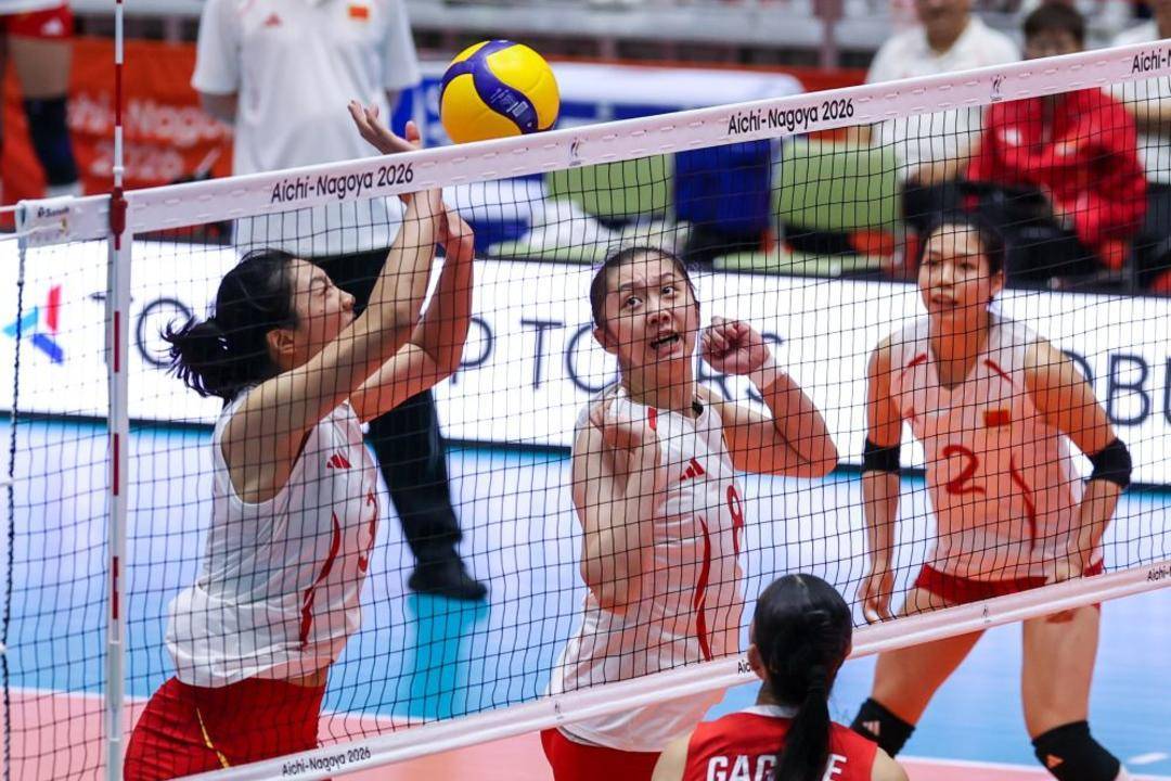 中国女排3-0轻取哈萨克斯坦 晋级亚运会淘汰赛