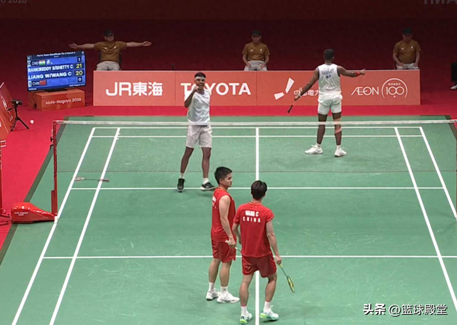 一局半都在梦游！梁伟铿/王昶0-2被横扫，印度1-1追平中国男团！