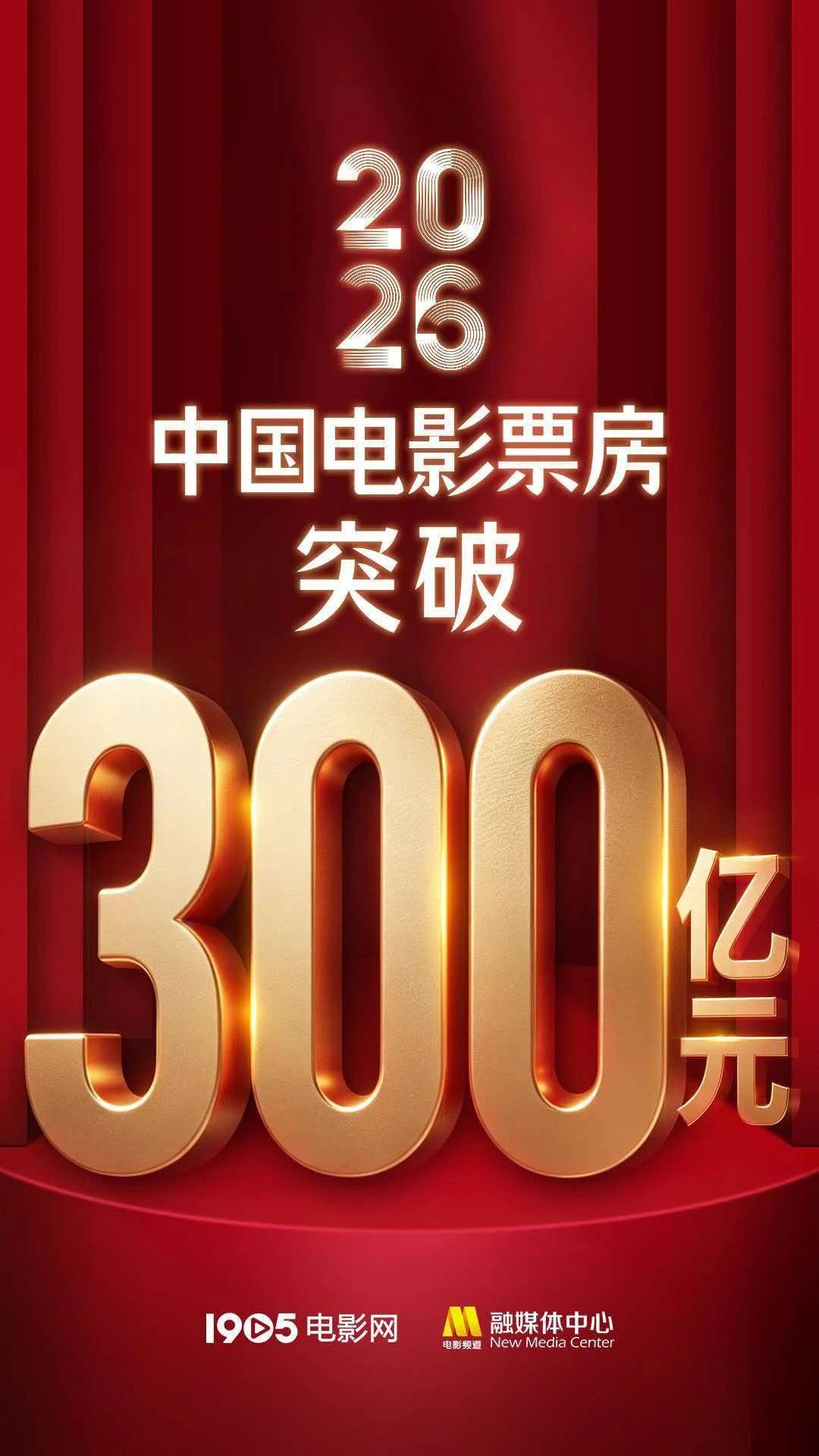 2026年中国电影总票房突破300亿!《神探之痕迹》领跑国庆档封面图