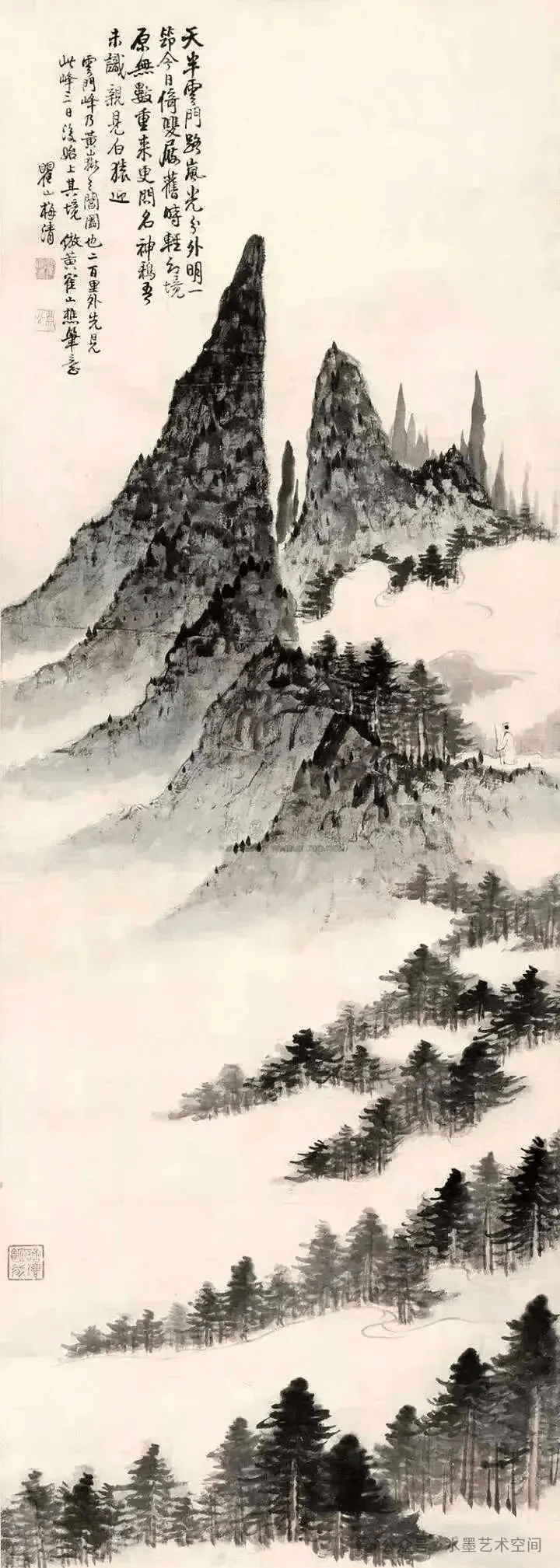 梅清是谁?明末清初黄山画派大家,家学渊源与山水成就盘点(图24) 梅清是谁?明末清初黄山画派大家,家学渊源与山水成就盘点(图24)